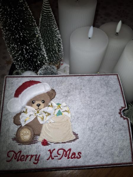 ITH-Stickdatei Schokoladenhülle Teddy Geschenkesack